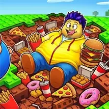 오비(Obby) 패스트푸드 먹방: 거대화 시뮬레이터