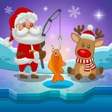 聖誕老人愛釣魚