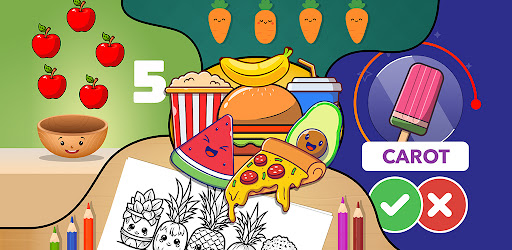 孩子的益智遊戲 - 學習食物