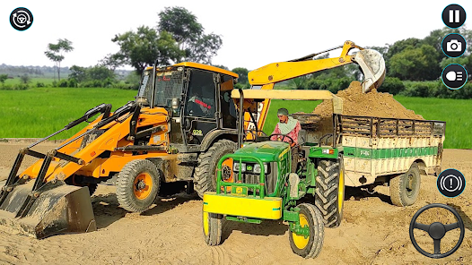 Heavy Cargo Tractor Trolley