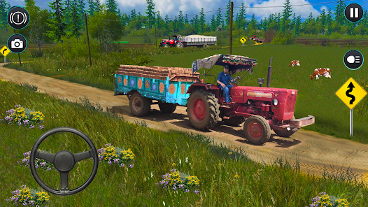 Heavy Cargo Tractor Trolley