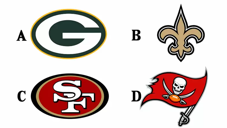 Which of the following options is the Green Bay Packers logo?