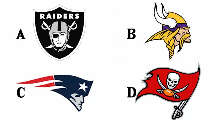 Which of the following options is the Las Vegas Raiders logo?