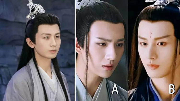 你覺得在右邊這組的合照中，誰看起來更像左側單人照片里的人？