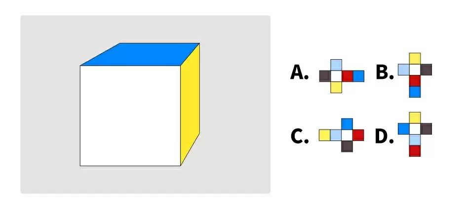 請從下列選項中選出缺失的圖形