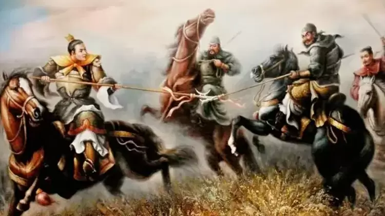 東漢末年時，外戚專政、宦官專權，貧苦農民在張角的號令下揭竿而起。史稱: