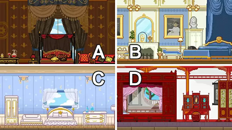 如果來到像素的世界，你會選擇在哪個房間醒來？