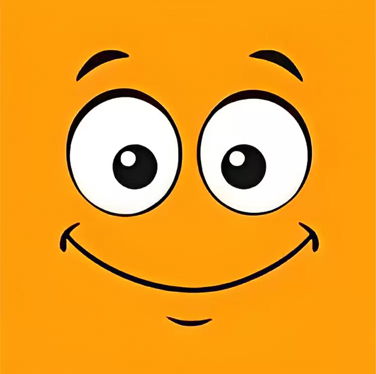 溫暖體貼的橙色微笑