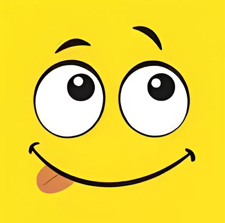 活潑俏皮的黃色微笑