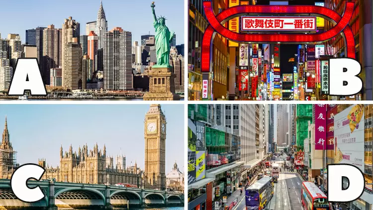 選擇一個都市參觀！