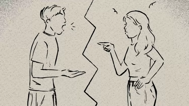 兩位和我一起長大的鄰居好朋友 A 和 B 吵架了，夾在中間的我，分別聽到兩方的心裏話： A：「B 最近終於露出真面目，看著我家家道中落就落井下石，不再跟我好了！」 B：「我從來不因為 A 的家庭背景而對待他有任何區別，是最近的他已經不像以前的他。」