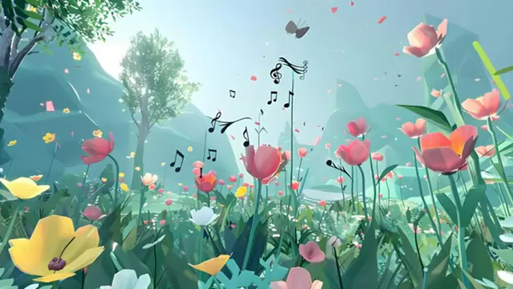 當你在花園中時,聽到一陣悠揚的音樂聲,但不知道來源。你會: