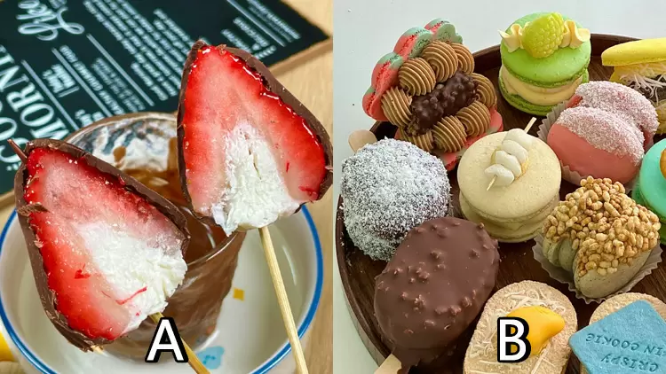 午餐後,你決定嘗試哪種甜品?