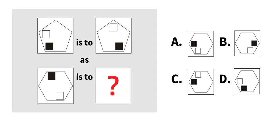 請從下列選項中選出缺失的圖形
