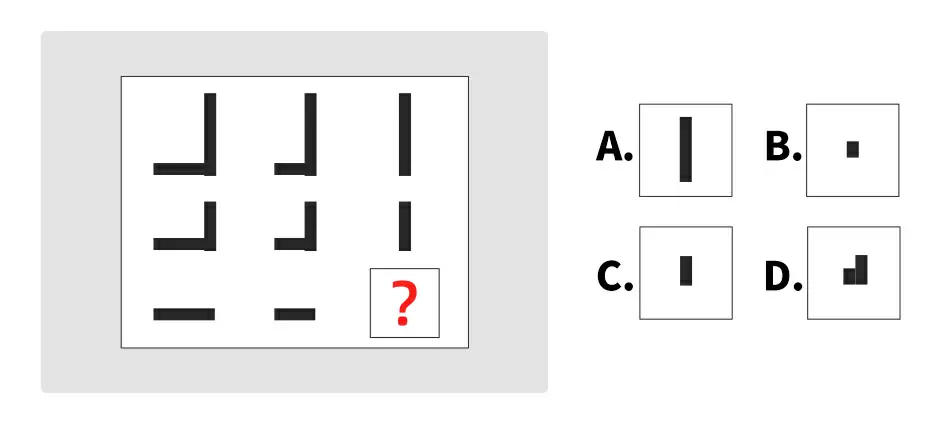 選擇缺失的圖形