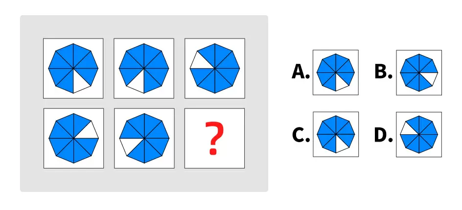 選擇缺失的圖形