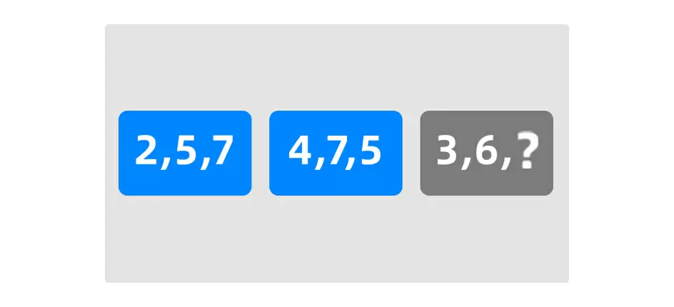 選擇缺失的號碼