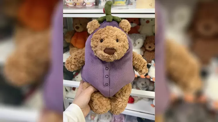 茄子熊麻吉Bartholomew Bear Aubergine